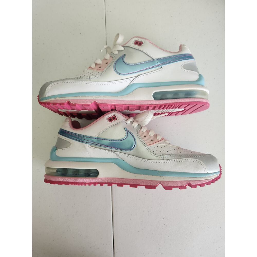 Nike Air max Girls 6Y/ Womens 7-7.5 pink/blue/silver athletic pics for condition - Picture 3 of 11